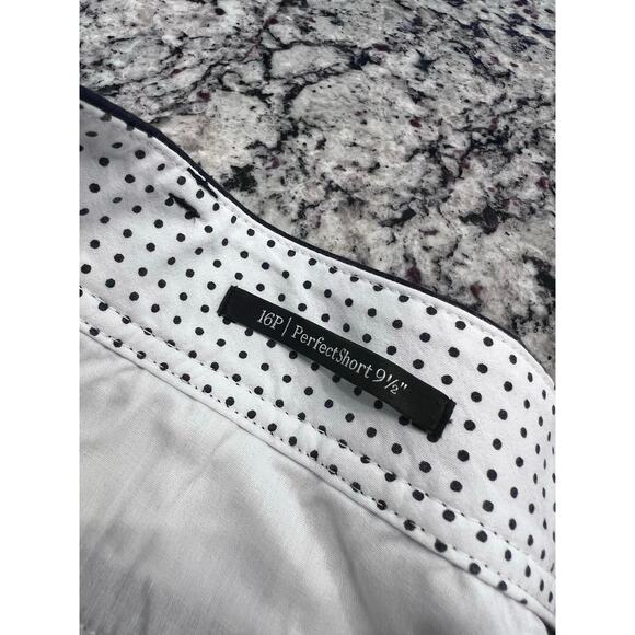 Talbots NWT perfect short 9 1/2 inch women’s size 16p navy - Picture 6 of 11